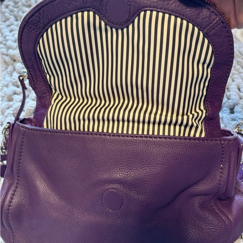 Kate Spade Purple Leather Shoulder Bag - Picture 2 of 9